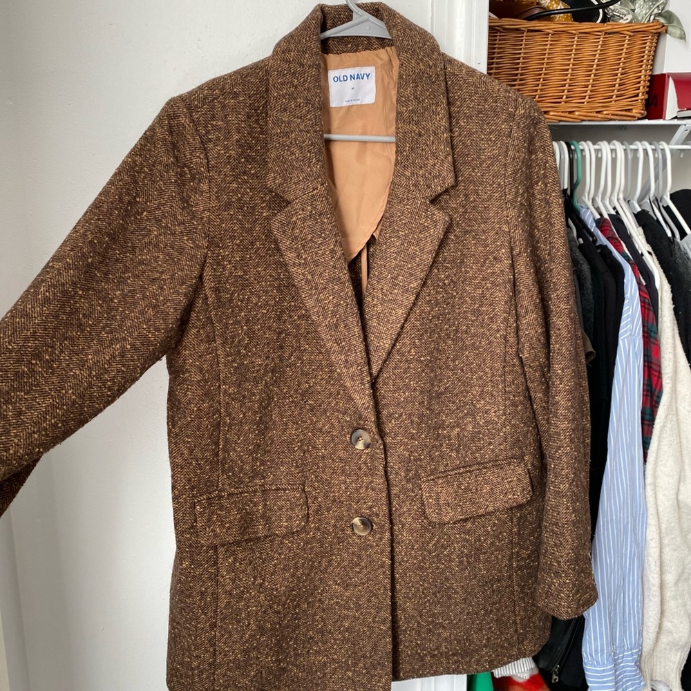 Old Navy Women's Brown Blazer Jacket